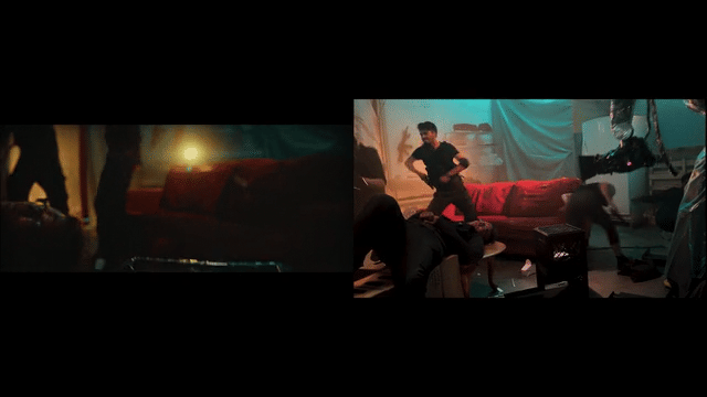 Music video anime of a gun fight