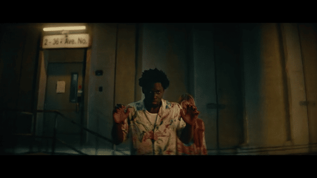 Our hero vanishes from the scene as he takes a barrage of bullets from the evil gang